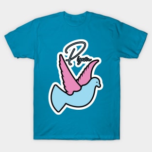 Beautiful Flying Pigeon Bird vector illustration. Animal nature icon concept. Pigeon bird logo design vec T-Shirt